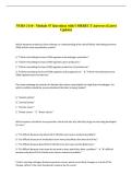 NURS 3110 - Module 47 Questions with CORRECT Answers &lpar;Latest &NewLine;Update&rpar; 
