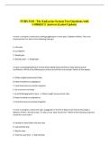 NURS 3110 - The Endocrine System Test Questions with &NewLine;CORRECT Answers &lpar;Latest Update&rpar; 