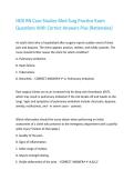 HESI RN Case Studies Med Surg Practice Exam Questions With Correct Answers Plus &lpar;Rationales&rpar; 