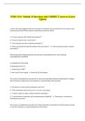 NURS 3110 - Module 39 Questions with CORRECT Answers &lpar;Latest &NewLine;Update&rpar; 