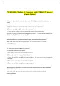 NURS 3110 - Module 38 Questions with CORRECT Answers &NewLine;&lpar;Latest Update&rpar; 