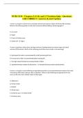 NURS 3110 - Chapters 5&comma; 8-10&comma; and 13 Nutrition Quiz - Questions &NewLine;with CORRECT Answers &lpar;Latest Update&rpar; 