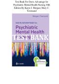 Test Bank &mdash; Davis Advantage for Psychiatric Mental Health Nursing&comma; 10th Edition &lpar;Morgan&comma; 2021&rpar;&comma; Chapters 1-43 &vert; All Chapters Covered&NewLine;