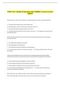 NURS 3110 - Module 42 Questions with CORRECT Answers &lpar;Latest &NewLine;Update&rpar;