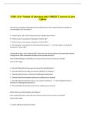 NURS 3110 - Module 41 Questions with CORRECT Answers &lpar;Latest &NewLine;Update&rpar; 