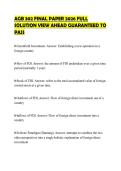 AGB 302 FINAL PAPER 2026 FULL&NewLine;SOLUTION VIEW AHEAD GUARANTEED TO&NewLine;PASS