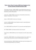 Patho&period; Exam I Renal Function 2026 Exam Questions And Correct Answers &lpar;Verified Answers&rpar; 2026