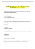 NURS 3110 - The Respiratory System Test Questions with &NewLine;CORRECT Answers &lpar;Latest Update&rpar;