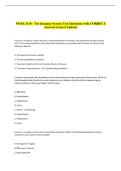NURS 3110 - The Immune System Test Questions with CORRECT &NewLine;Answers &lpar;Latest Update&rpar; 