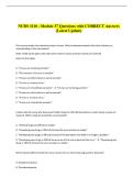 NURS 3110 - Module 37 Questions with CORRECT Answers &NewLine;&lpar;Latest Update&rpar;