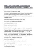 NURS 5461 Final Quiz Questions And Correct Answers &lpar;Verified Answers&rpar; 2026