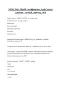 NURS 5461 Final Exam Questions And Correct Answers &lpar;Verified Answers&rpar; 2026