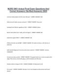 NUR 5461 Exams Questions with 100&percnt; Correct Answers &vert; Latest Version &lpar;2026&rpar; Expert Verified