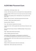 ALEKS Math Placement Exam REVISED AND UPDATED FOR 2026&sol;2027 ACTUAL EXAM COMPLETE QUESTIONS AND CORRECT DETAILED ANSWERS &lpar;VERIFIED ANSWERS&rpar; &vert;ALREADY GRADED A&plus;&vert;&vert;BRAND NEW&excl;&excl;&NewLine;
