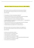 NURS 3110 - Module 50 Test Questions & Answers &lpar;100&percnt; CORRECT&rpar; 