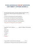 TCOLE JAILER EXAM 2026-2027 QUESTIONS AND CORRECT ANSWERS GRADED A&plus;