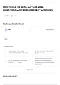 PRO TOOLS 110 EXAM ACTUAL 2026 QUESTIONS AND 100&percnt; CORRECT ANSWERS
