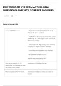 PRO TOOLS 110 V12 EXAM ACTUAL 2026 QUESTIONS AND 100&percnt; CORRECT ANSWERS