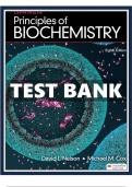 Test Bank For Lehninger Principles of Biochemistry 8th Edition By David L&period; Nelson&semi; Michael M&period; Cox &vert; 9781319228002 &vert; &vert; Chapter 1-28 &vert; All Chapters with Answers and Rationals&NewLine;