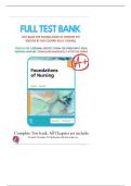 Test Bank For Foundations of Nursing 9th Edition by Kim Cooper&comma; Kelly Gosnell &vert; 9780323812030 &vert; All Chapters with Answers and Rationales&NewLine;