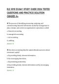 ELE 3010 EXAM 1 STUDY GUIDE 2026 TESTED&NewLine;QUESTIONS AND PRACTICE SOLUTION&NewLine;GRADED A&plus;