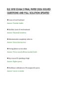 ELE 3010 EXAM 2 FINAL PAPER 2026 SOLVED&NewLine;QUESTIONS AND FULL SOLUTION UPDATED