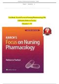 Test Bank for Focus on Nursing Pharmacology&comma; 7th Edition by Amy M&period; Karch &ndash; Comprehensive Nursing Pharmacology Exam Resource&NewLine;