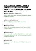 ANATOMY PHYSIOLOGY EXAM 2&NewLine;JERSEY COLLEGE 2026 SCIENCE&NewLine;TEST PAPER QUESTIONS ANSWERS&NewLine;GRADED A&plus;&NewLine;