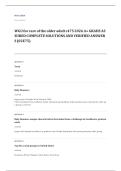 WGU C475 care of the elderly EXAM A&plus; GRADE ASSURED COMPLETE SOLUTIONS AND VERIFIED ANSWERS
