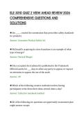 ELE 3010 QUIZ 2 VIEW AHEAD REVIEW 2026&NewLine;COMPREHENSIVE QUESTIONS AND&NewLine;SOLUTIONS
