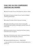 EXAM 1 NSG 444 2026 COMPREHENSIVE&NewLine;QUESTIONS AND ANSWERS