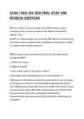 EXAM 1 NSG 444 2026 FINAL STUDY AND&NewLine;REVISION QUESTIONS