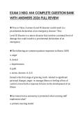 EXAM 3 NSG 444 COMPLETE QUESTION BANK&NewLine;WITH ANSWERS 2026 FULL REVIEW