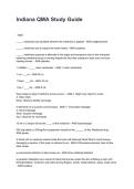 Indiana QMA Study Guide REVISED AND UPDATED FOR 2026&sol;2027 ACTUAL EXAM COMPLETE QUESTIONS AND CORRECT DETAILED ANSWERS &lpar;VERIFIED ANSWERS&rpar; &vert;ALREADY GRADED A&plus;&vert;&vert;BRAND NEW&excl;&excl;&NewLine;