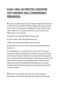 EXAM 3 NSG 444 PRACTICE QUESTIONS&NewLine;WITH ANSWERS 2026 COMPREHENSIVE&NewLine;PREPARATION