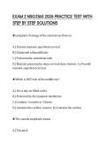 EXAM 2 NSG3160 2026 PRACTICE TEST WITH&NewLine;STEP BY STEP SOLUTIONS&NewLine;