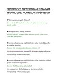 EPIC BRIDGES QUESTION BANK 2026 DATA&NewLine;MAPPING AND WORKFLOWS UPDATED A&plus;