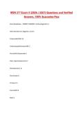 MSN 377 Exam II &lpar;2026 &sol; 2027&rpar; Questions and Verified Answers&comma; 100&percnt; Guarantee Pass
