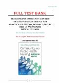 Test bank for Community and Public Health Nursing&colon; Evidence for Practice Fourth&comma; North American Edition all chapters fully covered with questions and answers guide A&plus;