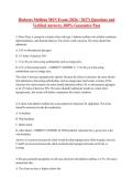 MSN Exams Questions with 100&percnt; Correct Answers &vert; Latest Version &lpar;2026&sol;2027&rpar; Expert Verified