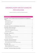 Voordeelbundel Grondslagen Klinische Psychologie