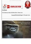 Test Bank For Evolutionary Analysis 5th Edition By Jon C&period; Herron&semi; Scott Freeman 9780321616678 Chapter 1-20 Complete Guide &period;&NewLine;