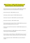 MSN 377 Exam 1 and 2 Questions with 100&percnt; Correct Answers &vert; Latest Version &lpar;2026&sol;2027&rpar; Expert Verified