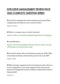EXPLOSIVE MANAGEMENT REVIEW PACK&NewLine;2026 COMPLETE QUESTION SERIES