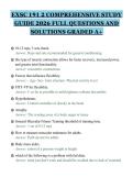 EXSC 191 2 COMPREHENSIVE STUDY&NewLine;GUIDE 2026 FULL QUESTIONS AND&NewLine;SOLUTIONS GRADED A&plus;&NewLine;