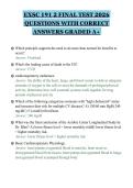 EXSC 191 2 FINAL TEST 2026&NewLine;QUESTIONS WITH CORRECT&NewLine;ANSWERS GRADED A&plus;