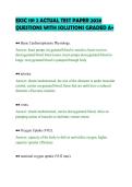 EXSC 191 2 ACTUAL TEST PAPER 2026&NewLine;QUESTIONS WITH SOLUTIONS GRADED A&plus;