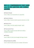 EXSC 191 2 COMPREHENSIVE STUDY GUIDE&NewLine;2026 SOLVED QUESTIONS AND CORRECT&NewLine;ANSWERS&NewLine;
