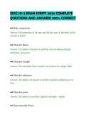 EXSC 191 2 EXAM SCRIPT 2026 COMPLETE&NewLine;QUESTIONS AND ANSWERS 100&percnt; CORRECT&NewLine;