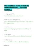 EXSC 191 2 FINAL PAPER 2026 TESTED&NewLine;QUESTIONS WITH FULL SOLUTION&NewLine;GRADED A